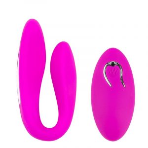 Wireless Remote Control Dual Vibrator With Multiple Vibration Modes