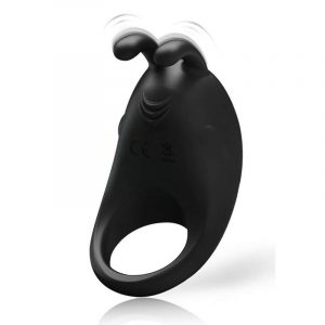 Best Sex Toy For Men Black silicone cock ring clit stimulator