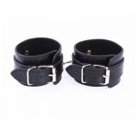 BDSM Cuffs Black Leather Wrist Cuffs Bdsm 10