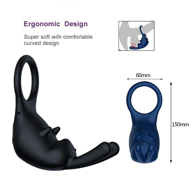 Best Cock Ring Couples Electro Silicon Bunny Cock Ring Safety 3