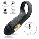 Best Cock Ring Rechargeable Vibrating Silicon Clit Cock Ring 11