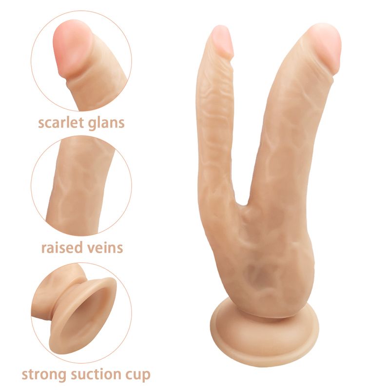 Best Dildo 7.5 Inch Double Headed Dildo With Suction 4