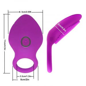Best Cock Ring Rechargeable Electric Cock Ring Clit Stimulator 2