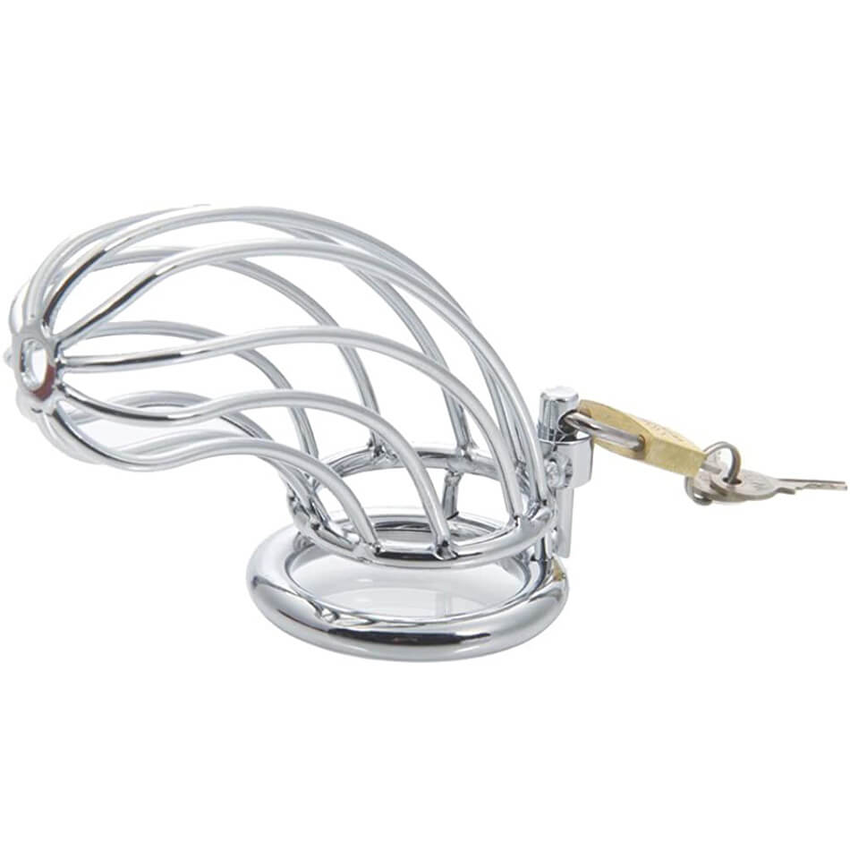 Bondage Sex Toys Portable BDSM Toys Stainless Steel Male Chastity Cage 15