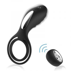 Best Cock Ring Mens Wireless Cock Ring Silicone Clit Vibrator 16