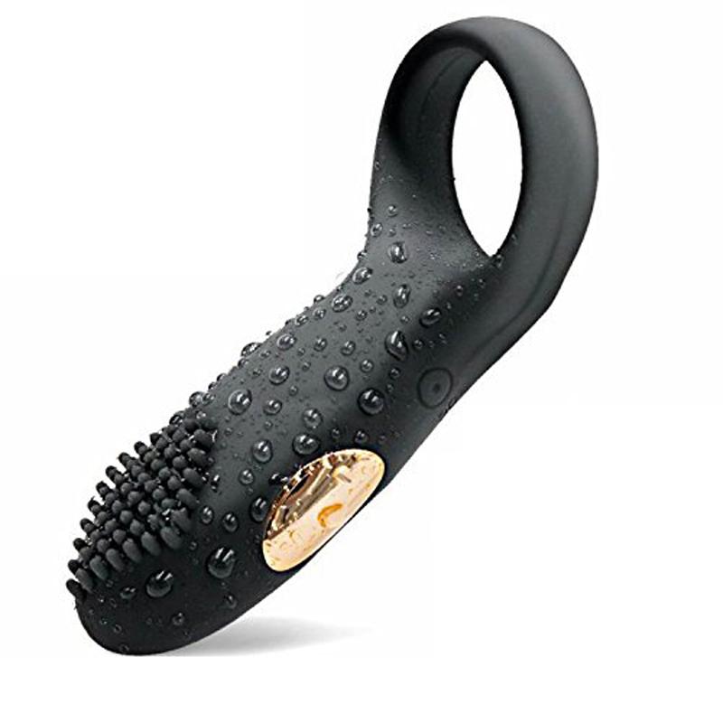 Best Cock Ring Rechargeable Vibrating Silicon Clit Cock Ring 2