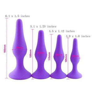Anal Sex Toys 4 pcs Silicone Anal Plug Sex Toys for Anal Sex 2
