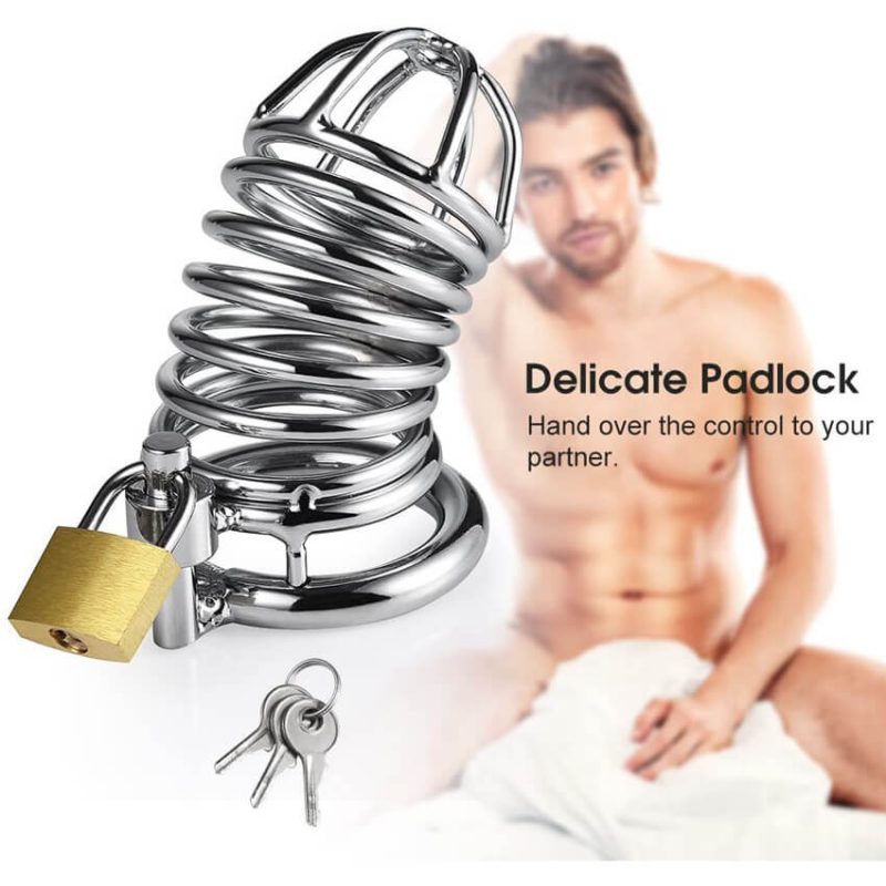 Chastity Cage Stainless Steel Male Chastity Device Cock Cage 4
