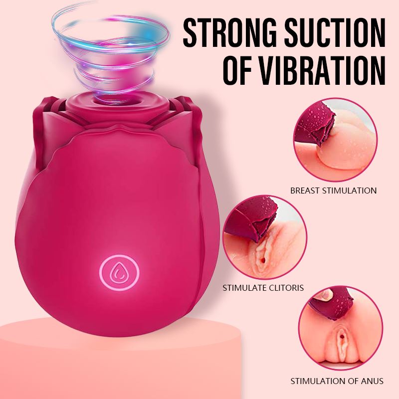 Best Vibrator Clit Vibrator with 7 Intense Suction, Rechargeable Clitoral Sucking vibrator (Rose) 6
