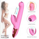 Best Vibrator Double Sided Silent Heating Tongue Clit Vibrator 7