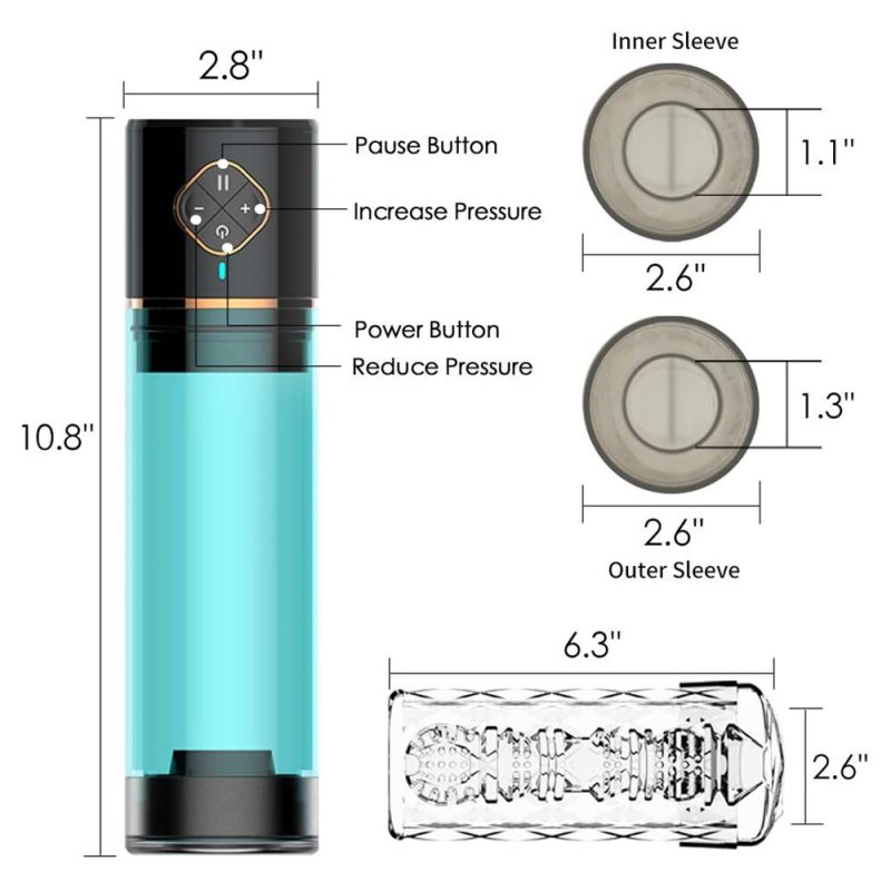 Best Penis Pump 10.8″ Best Electric Water Penis Pump for Small Penis 3