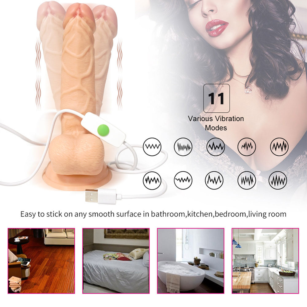 Best Dildo 7.48″Female Spinning Dildo Vibrator Sex Toy 15