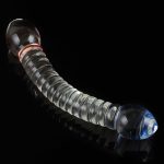 Anal Dildo 7.87″ Realistic Double Anal Glass Penis 10