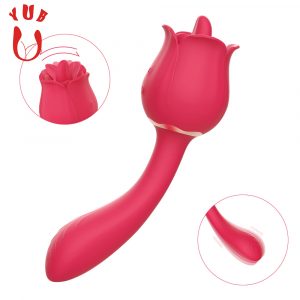 Sex Toys For Women 10 Tongue Licking And 10 Stretching Modes Rose Vibrator 10