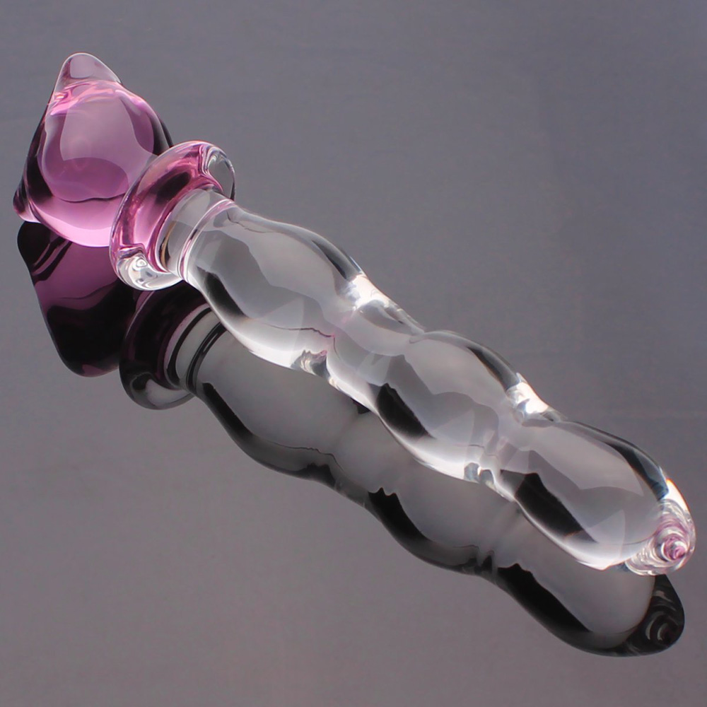Anal Sex Toys 8.4 ” Cat Shape Crystal Glass Butt Plug 13