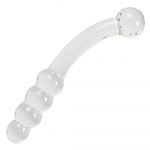 Anal Sex Toys 7.87 ” Glass Butt Plug With 4 Bead 6
