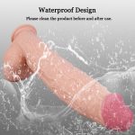 Large Dildo 17.32″ Huge Thick Dildo With Realistic Glans And Balls 11