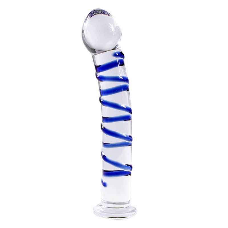 Anal Sex Toys 6.49 ” Small Glass Butt Plug With Glans 2