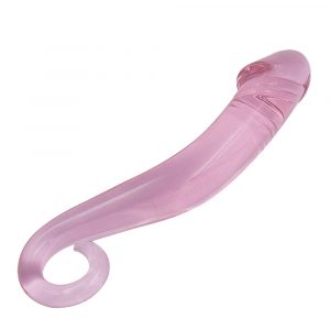 Anal Sex Toys 7.28 ” Smooth Crystal Glass Butt Plug