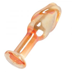 Anal Sex Toys 4.92 ” Smooth Glass Butt Plug With Realistic Glans