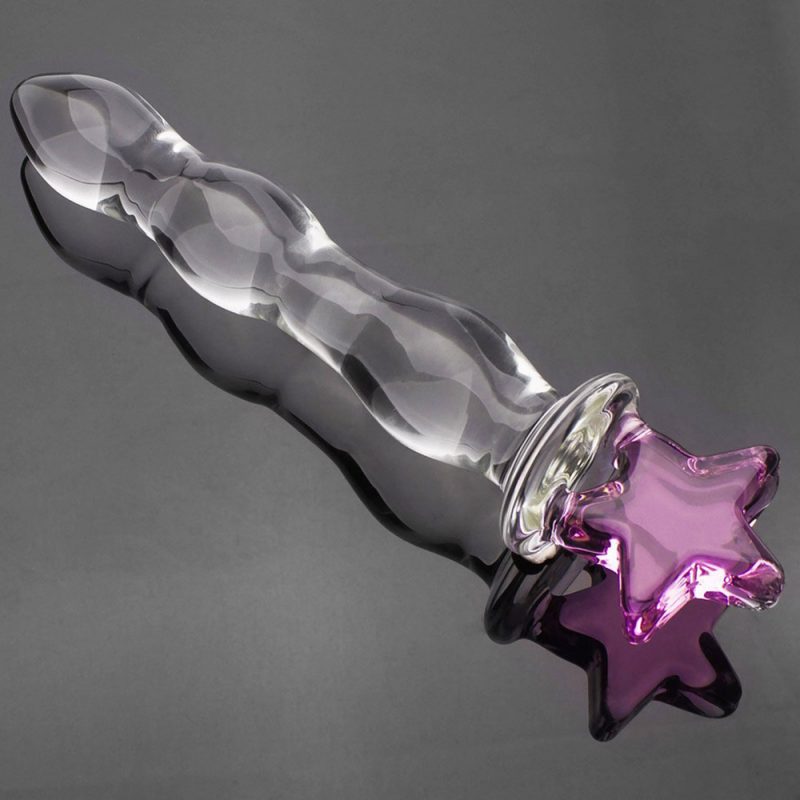 Anal Sex Toys 8.4 ” Star Shape Crystal Glass Butt Plug 5