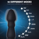 Silicone Butt Plug Wireless Remote Control 10 kinds Different Speed Modes Silicone Anal Vibrator 10