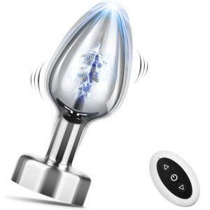 Anal Vibrators Wireless Remote Control 7 Vibration Modes Stainless Steel Anal Vibrator